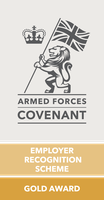 Defence Employer Recognition Scheme: Gold award logo